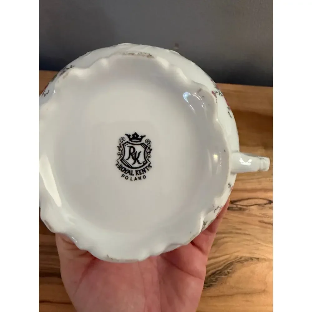 VINTAGE Porcelain Creamer & Covered Sugar Royal Kent